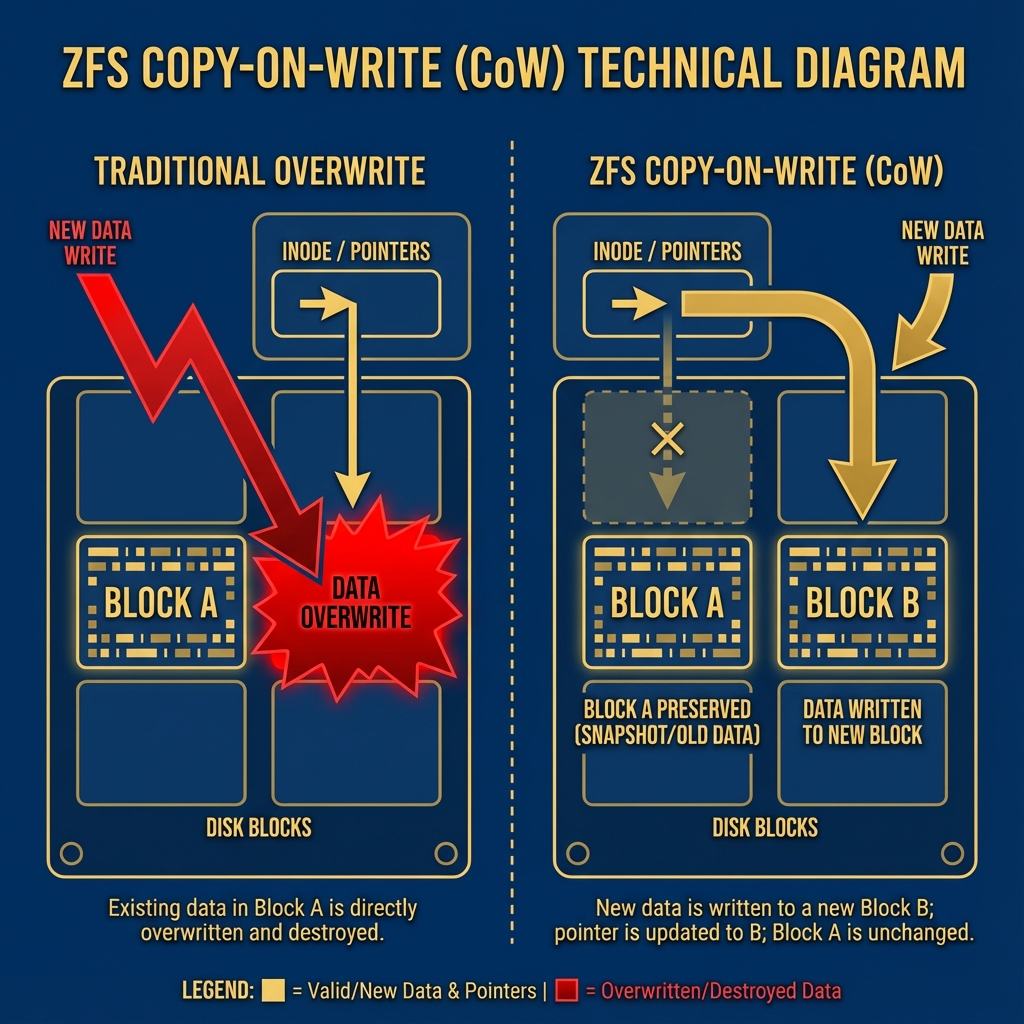 ZFS Copy-on-Write Mechanism