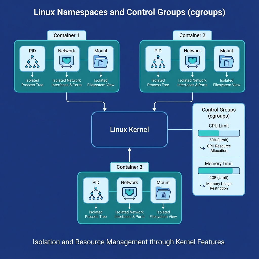 Linux Namespaces and Control Groups