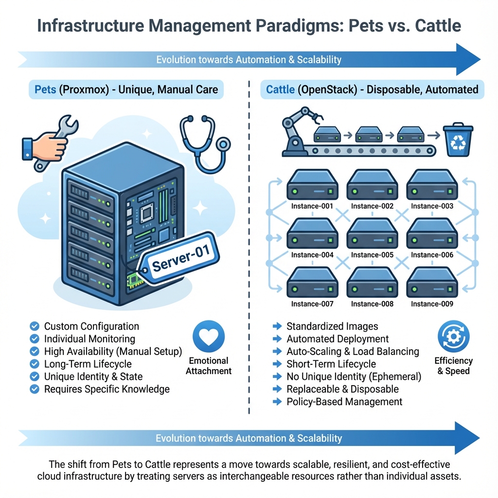 Proxmox vs OpenStack Philosophy